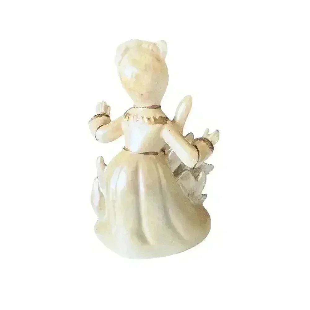 Vintage Napco January Flower Girl Figurine Miss Carnation Hand-Painted 1950s - Picture 4 of 5